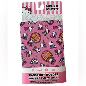 Hello Kitty Pink Balloons Passport Holder Travel Essentials NWT